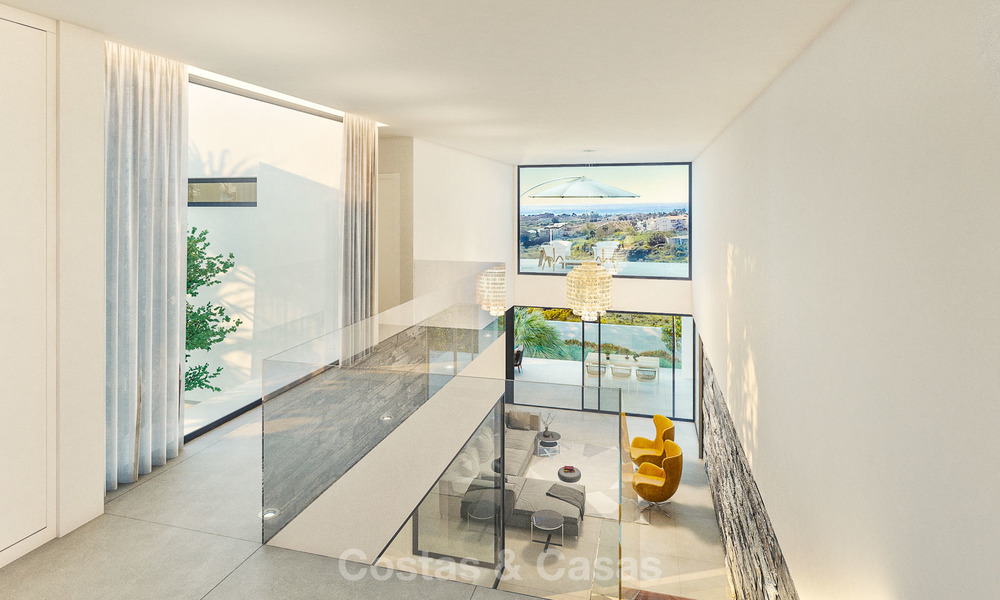 Impresionante villa de estilo contemporáneo con increíbles vistas al mar en venta, primera línea de golf, listo para entrar a vivir – Benahavis - Marbella 8473