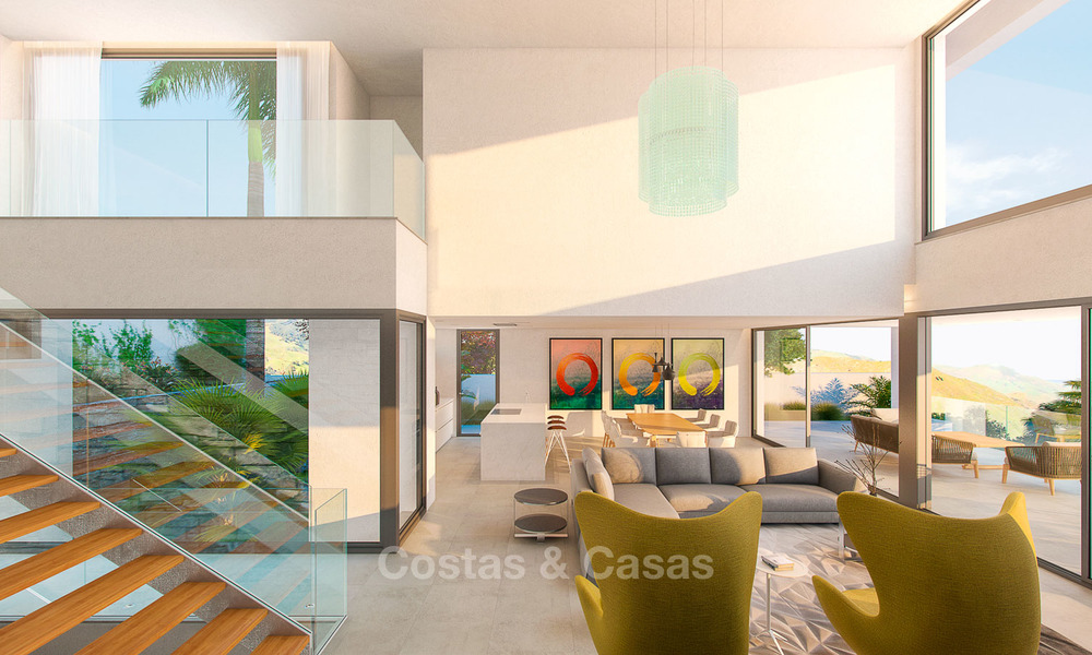Impresionante villa de estilo contemporáneo con increíbles vistas al mar en venta, primera línea de golf, listo para entrar a vivir – Benahavis - Marbella 8476