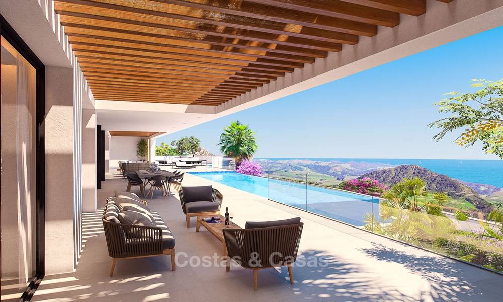 Impresionante villa de diseño moderno con increíbles vistas al mar en venta, primera línea de golf – Benahavis – Marbella 8480