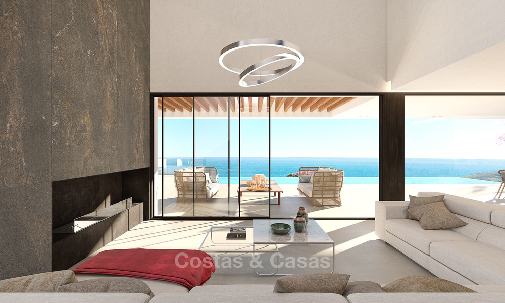 Impresionante villa de diseño moderno con increíbles vistas al mar en venta, primera línea de golf – Benahavis – Marbella 8484