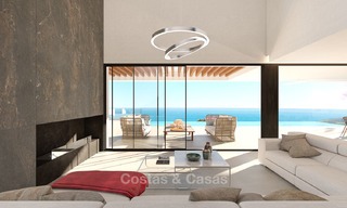 Impresionante villa de diseño moderno con increíbles vistas al mar en venta, primera línea de golf – Benahavis – Marbella 8484 
