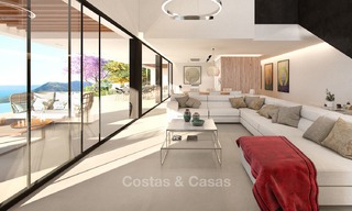 Impresionante villa de diseño moderno con increíbles vistas al mar en venta, primera línea de golf – Benahavis – Marbella 8485 
