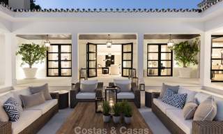 Espectacular villa de lujo totalmente reformada con vistas al mar en venta, primera línea de golf, Nueva Andalucía, Marbella 8658 