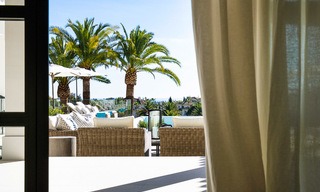 Espectacular villa de lujo totalmente reformada con vistas al mar en venta, primera línea de golf, Nueva Andalucía, Marbella 8664 