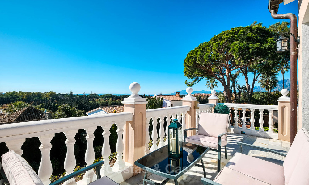 Acogedora villa de estilo tradicional con vistas al mar en venta, lista para ser habitada - Elviria, Este de Marbella 8866