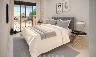 Apartamentos de lujo modernos y a estrenar con vistas al mar en venta en Estepona 9196 