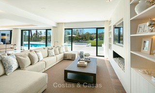 Prestigiosa villa de lujo reformada en venta, primera línea de golf, Nueva Andalucía, Marbella 9436 