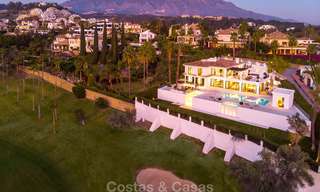 Prestigiosa villa de lujo reformada en venta, primera línea de golf, Nueva Andalucía, Marbella 9447 