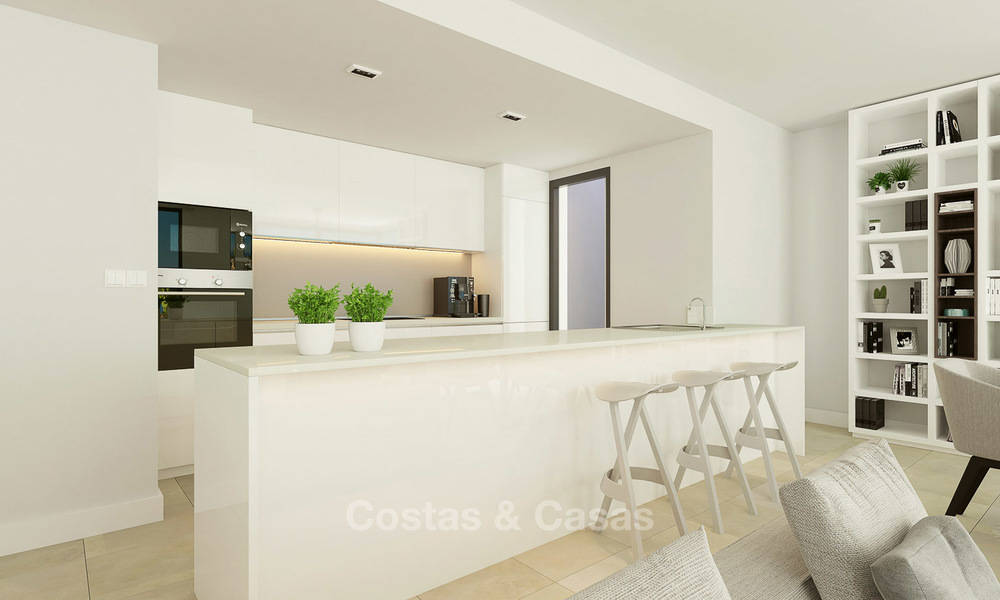 Impresionantes apartamentos nuevos contemporáneos con vistas al mar en venta, a poca distancia de la playa – Estepona Oeste 9463