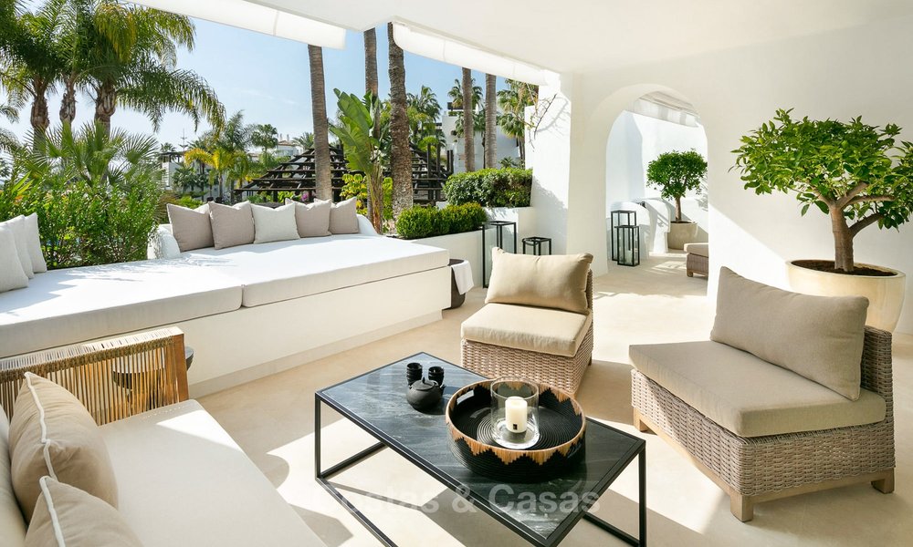 Magnífico apartamento de lujo en planta baja en venta, Marina Puente Romano - Milla de Oro - Marbella 9584