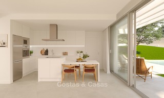 Nuevas villas adosadas contemporáneas con impresionantes vistas al mar en venta, primera línea de golf – Sotogrande – Costa del Sol 9937 