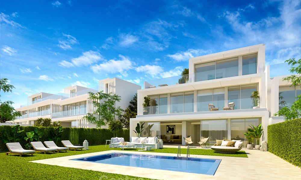 Nuevas villas adosadas contemporáneas con impresionantes vistas al mar en venta, primera línea de golf – Sotogrande – Costa del Sol 9938