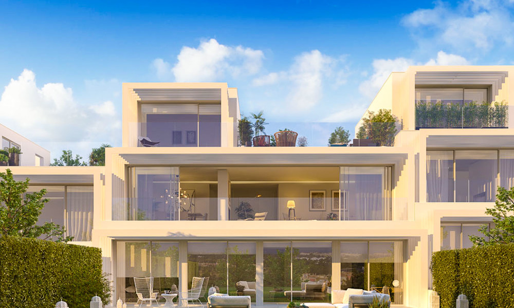 Nuevas villas adosadas contemporáneas con impresionantes vistas al mar en venta, primera línea de golf – Sotogrande – Costa del Sol 9948