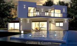Hermosas villas de lujo contemporáneas de nueva construcción con vistas al mar en venta - Mijas, Costa del Sol 9960 