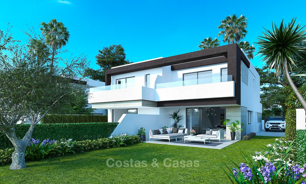 Se venden nuevas y elegantes villas de lujo adosadas, New Golden Mile - Estepona, Marbella 9996