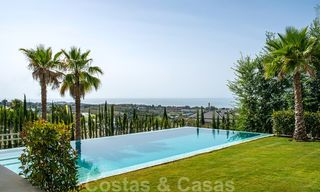 Villa de lujo contemporánea a estrenar con vistas panorámicas al mar en venta, en un exclusivo resort de golf en Benahavis - Marbella 26520 
