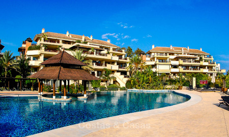 Espectacular apartamento dúplex en primera línea de playa en venta, en un extraordinario complejo - Puerto Banús - Marbella 10227