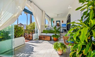 Encantador apartamento dúplex en planta baja muy espacioso en venta, primera línea de playa – Cabopino - Este de Marbella 10254 