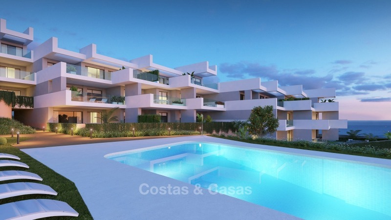 Fantásticos apartamentos de lujo contemporáneos con impresionantes vistas al mar en venta, a poca distancia de la playa en La Duquesa – Manilva - Costa del Sol 10827 