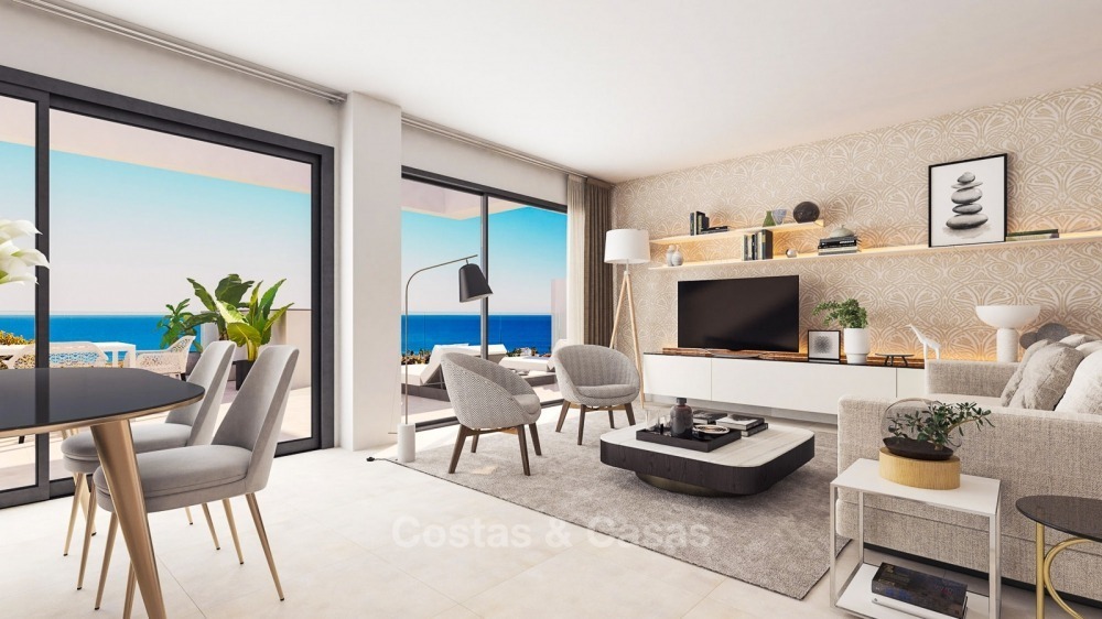 Fantásticos apartamentos de lujo contemporáneos con impresionantes vistas al mar en venta, a poca distancia de la playa en La Duquesa – Manilva - Costa del Sol 10829