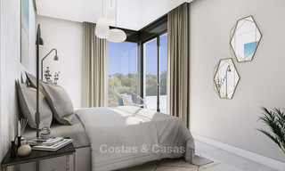 Apartamentos de lujo modernos y a estrenar con vistas al mar en venta en primera línea de golf - Marbella Este 11614 