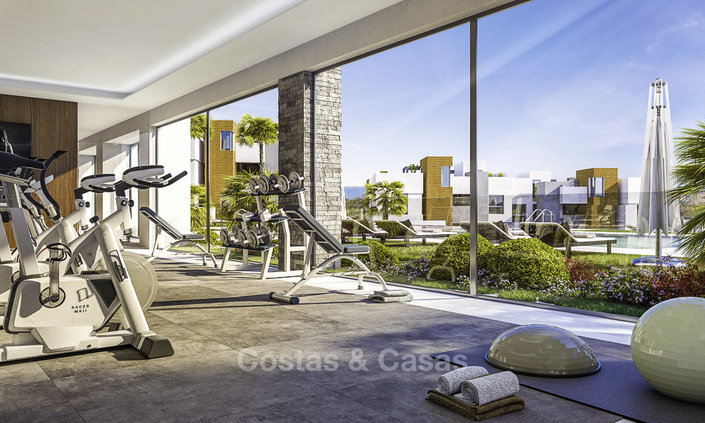 Apartamentos de lujo modernos y a estrenar con vistas al mar en venta en primera línea de golf - Marbella Este 11615