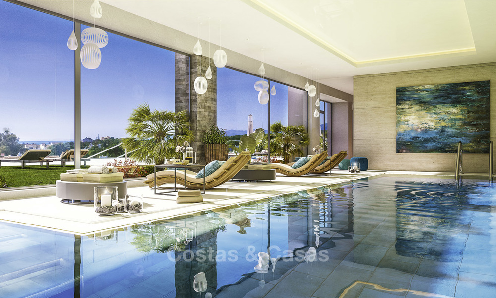 Apartamentos de lujo modernos y a estrenar con vistas al mar en venta en primera línea de golf - Marbella Este 11607
