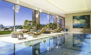Apartamentos de lujo modernos y a estrenar con vistas al mar en venta en primera línea de golf - Marbella Este 11607 
