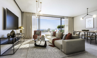 Apartamentos de lujo modernos y a estrenar con vistas al mar en venta en primera línea de golf - Marbella Este 11610 