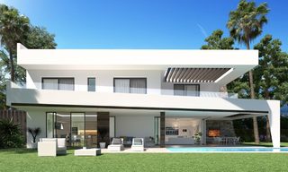 Nueva e innovadora villa de lujo en estilo moderno en venta en la playa de Elviria - Este de Marbella 11693 
