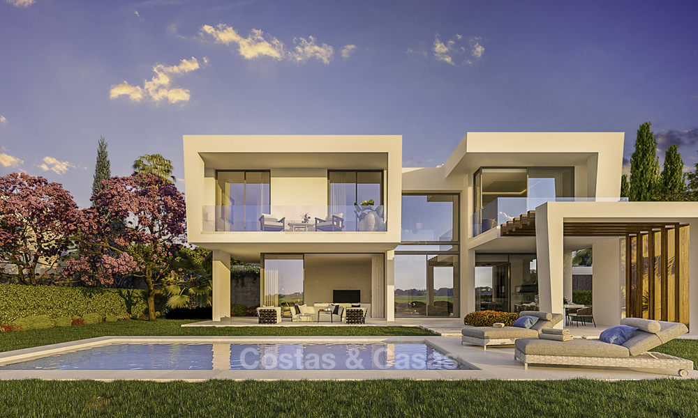 Exclusivas villas de golf contemporáneas con impresionantes vistas al mar en venta - Este de Marbella 15954