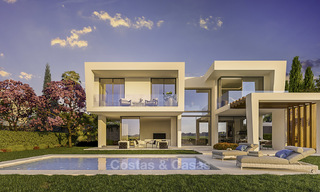 Exclusivas villas de golf contemporáneas con impresionantes vistas al mar en venta - Este de Marbella 15954 