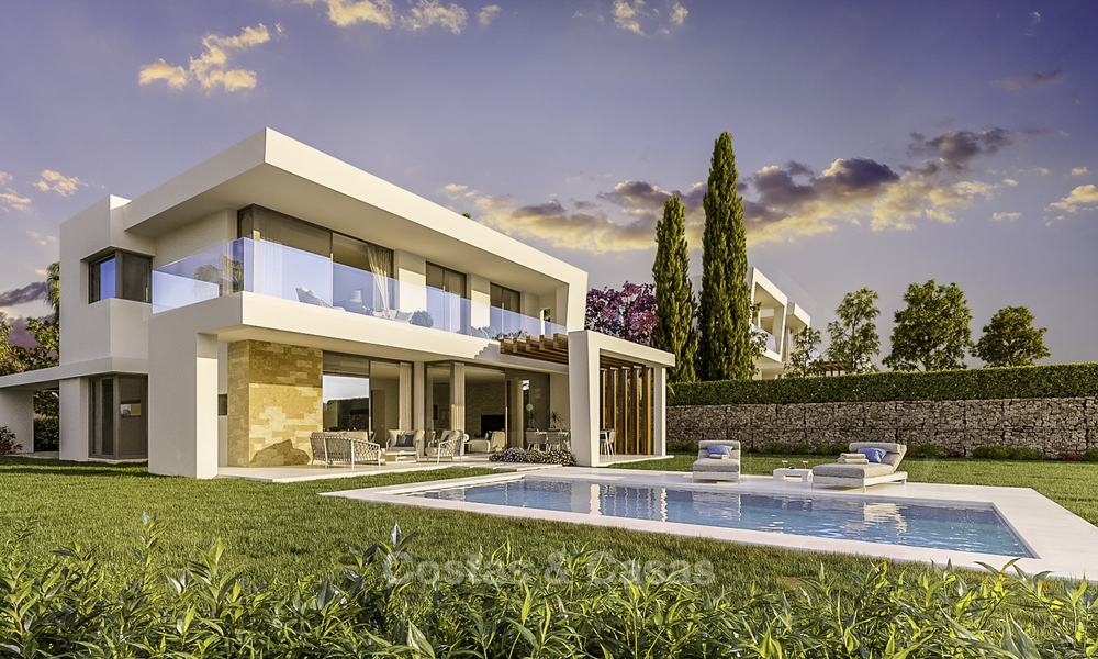 Exclusivas villas de golf contemporáneas con impresionantes vistas al mar en venta - Este de Marbella 15955