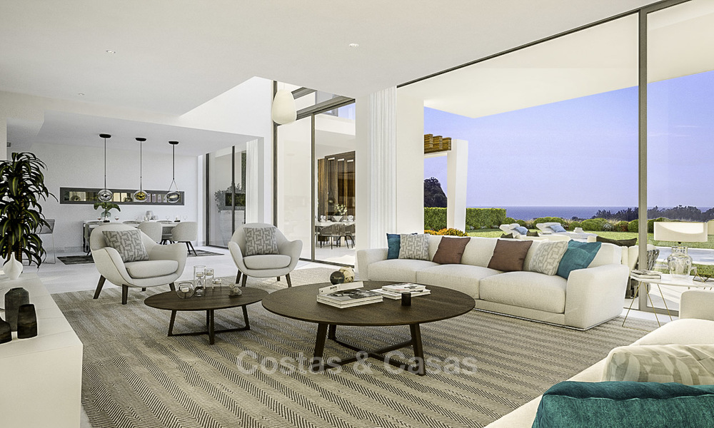 Exclusivas villas de golf contemporáneas con impresionantes vistas al mar en venta - Este de Marbella 15956