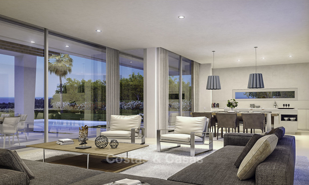 Exclusivas villas de golf contemporáneas con impresionantes vistas al mar en venta - Este de Marbella 15962