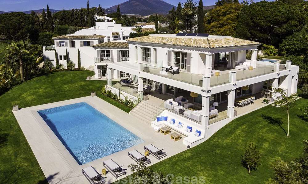 Prestigiosa villa de lujo con excepcionales vistas al mar en venta, primera línea de golf y lista para ser habitada en Nueva Andalucia - Marbella 17118