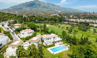 Prestigiosa villa de lujo con excepcionales vistas al mar en venta, primera línea de golf y lista para ser habitada en Nueva Andalucia - Marbella 57158 