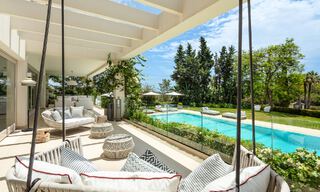 Prestigiosa villa de lujo con excepcionales vistas al mar en venta, primera línea de golf y lista para ser habitada en Nueva Andalucia - Marbella 57162 