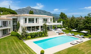 Prestigiosa villa de lujo con excepcionales vistas al mar en venta, primera línea de golf y lista para ser habitada en Nueva Andalucia - Marbella 57163 