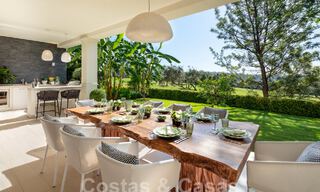 Prestigiosa villa de lujo con excepcionales vistas al mar en venta, primera línea de golf y lista para ser habitada en Nueva Andalucia - Marbella 57169 