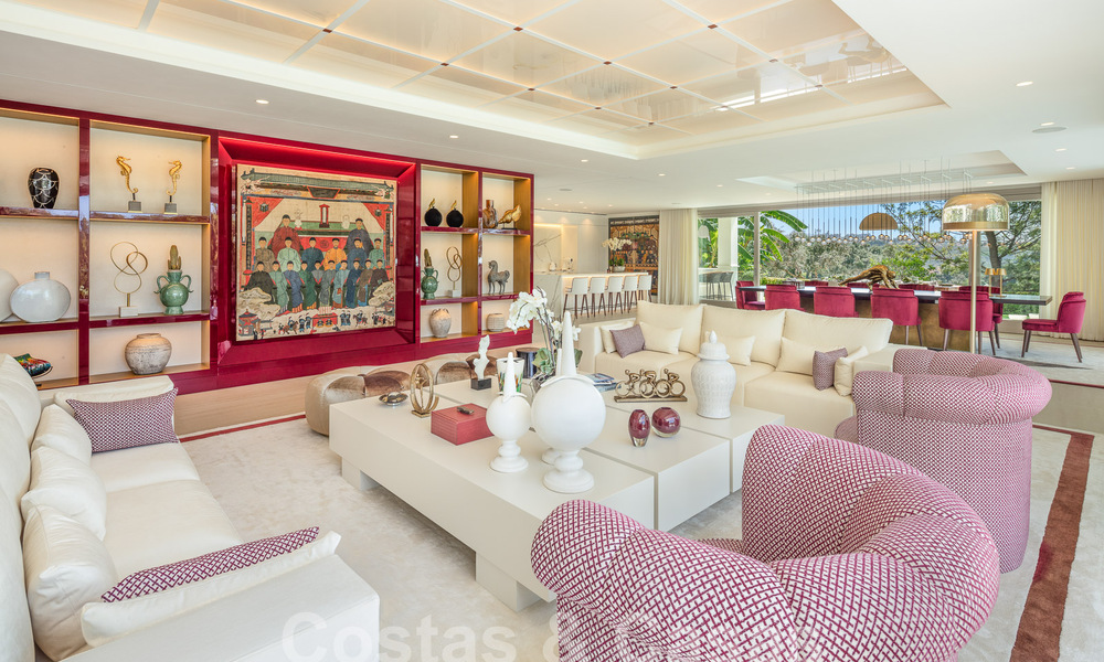 Prestigiosa villa de lujo con excepcionales vistas al mar en venta, primera línea de golf y lista para ser habitada en Nueva Andalucia - Marbella 57178