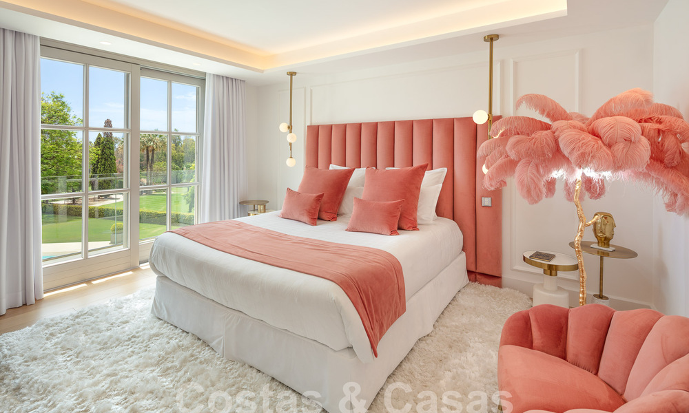 Prestigiosa villa de lujo con excepcionales vistas al mar en venta, primera línea de golf y lista para ser habitada en Nueva Andalucia - Marbella 57197