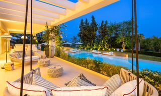 Prestigiosa villa de lujo con excepcionales vistas al mar en venta, primera línea de golf y lista para ser habitada en Nueva Andalucia - Marbella 57205 