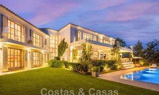Prestigiosa villa de lujo con excepcionales vistas al mar en venta, primera línea de golf y lista para ser habitada en Nueva Andalucia - Marbella 57209 
