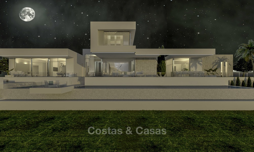 Chalet de lujo moderno y elegante en un complejo de golf muy valorado a la venta en Mijas - Costa del Sol 12355