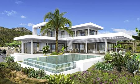 Villa de lujo moderna a estrenar con vistas panorámicas al mar en venta en Benahavis - Marbella 12525