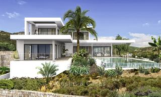 Villa de lujo moderna a estrenar con vistas panorámicas al mar en venta en Benahavis - Marbella 12526 