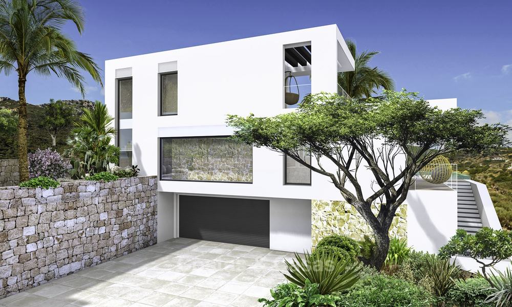 Villa de lujo moderna a estrenar con vistas panorámicas al mar en venta en Benahavis - Marbella 12528
