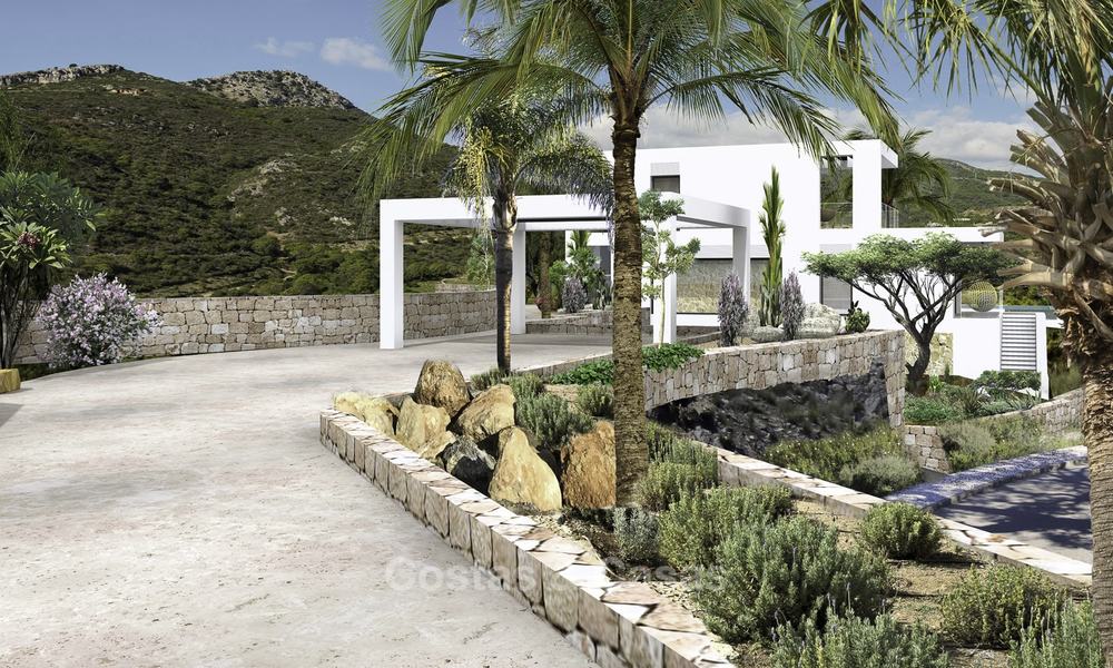 Villa de lujo moderna a estrenar con vistas panorámicas al mar en venta en Benahavis - Marbella 12529