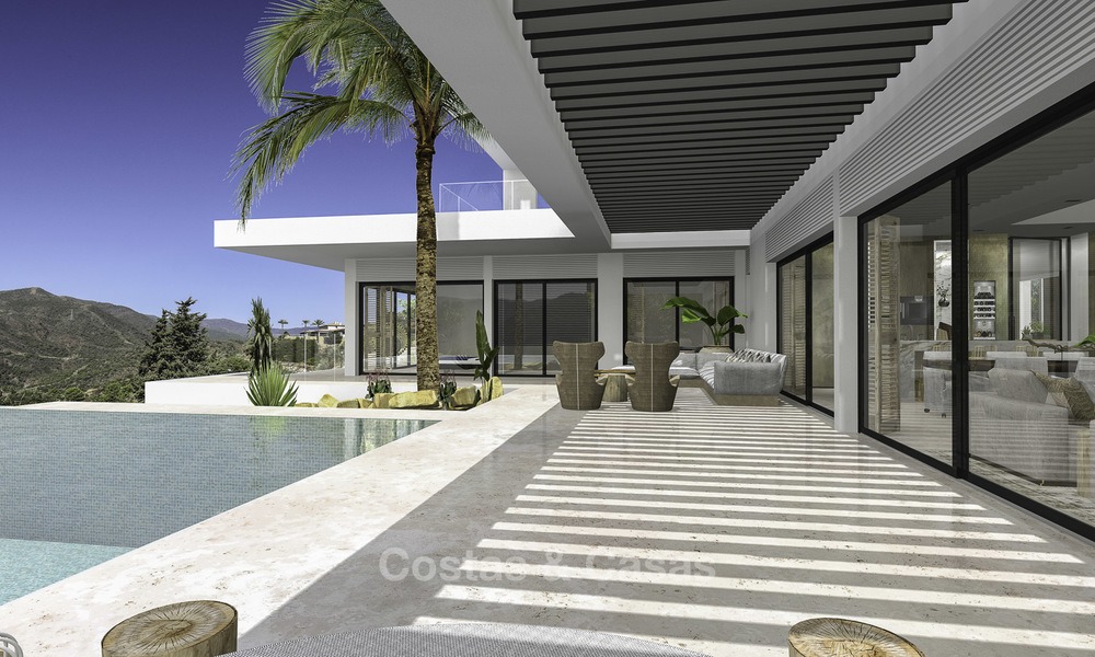 Villa de lujo moderna a estrenar con vistas panorámicas al mar en venta en Benahavis - Marbella 12541